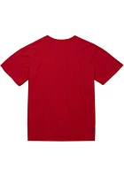 Mitchell and Ness Philadelphia 76ers Red Legendary Slub Logo Short Sleeve Fashion T Shirt