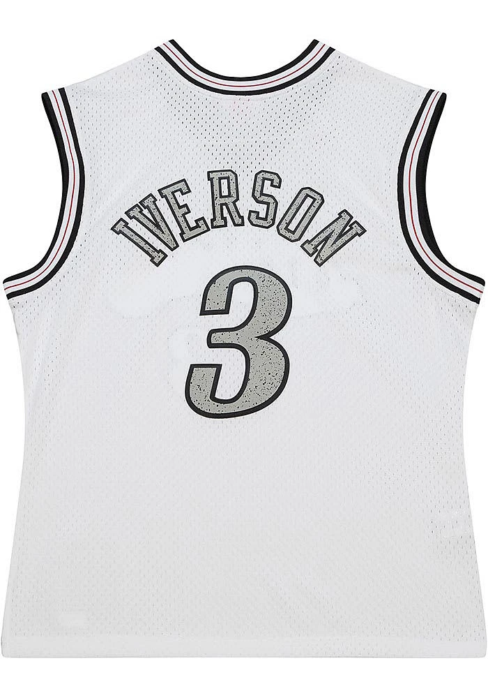 Allen Iverson Philadelphia 76ers Mitchell and Ness Cracked Cement Swingman Jersey