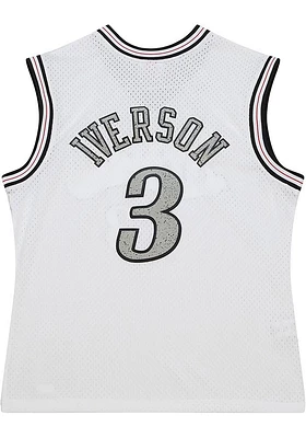 Allen Iverson Philadelphia 76ers Mitchell and Ness Cracked Cement Swingman Jersey