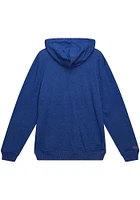 Mitchell and Ness Kansas City Kings Mens Blue Classic French Terry Logo Fashion Hood