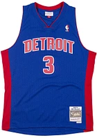 Ben Wallace Detroit Pistons Mitchell and Ness 03-04 Road Swingman Jersey