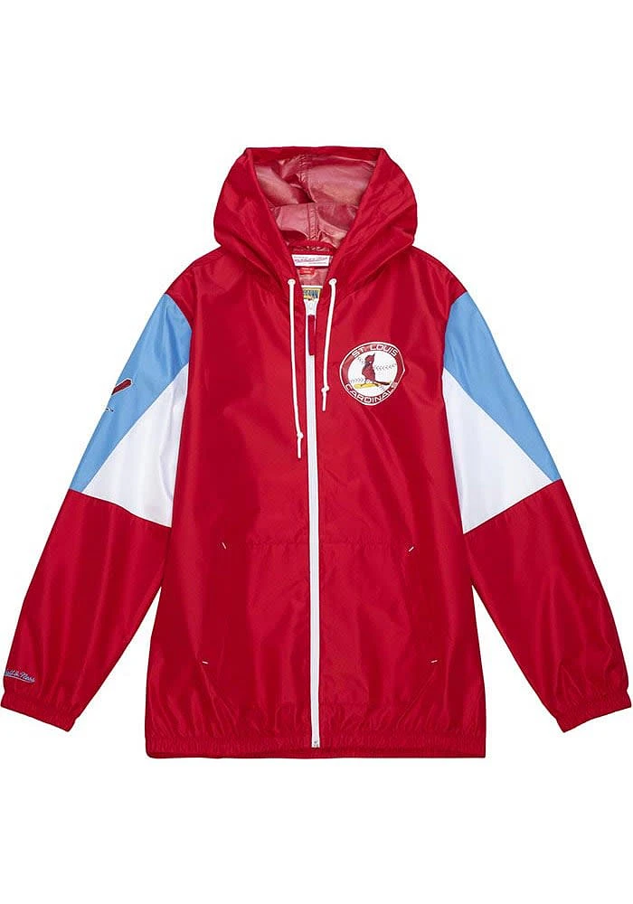 Mitchell and Ness St Louis Cardinals Mens Throw It Back Light Weight Jacket