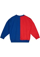 Mitchell and Ness Kansas Jayhawks Womens Red Energy Crew Sweatshirt