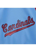 Mitchell and Ness St Louis Cardinals Mens Light Blue Throw It Back Weight Jacket