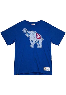 Mitchell and Ness Philadelphia Athletics Navy Blue Legendary Slub Short Sleeve Fashion T Shirt