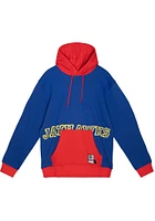 Mitchell and Ness Kansas Jayhawks Mens Blue Big Face Fashion Hood