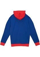Mitchell and Ness Kansas Jayhawks Mens Blue Big Face Fashion Hood