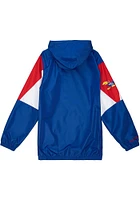 Mitchell and Ness Kansas Jayhawks Mens Blue Throw It Back Light Weight Jacket