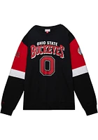 Mitchell and Ness Ohio State Buckeyes Mens All Over Long Sleeve Fashion Sweatshirt