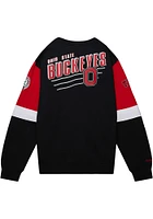 Mitchell and Ness Ohio State Buckeyes Mens All Over Long Sleeve Fashion Sweatshirt