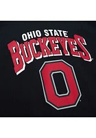 Mitchell and Ness Ohio State Buckeyes Mens All Over Long Sleeve Fashion Sweatshirt