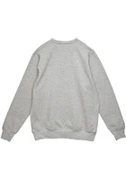 Mitchell and Ness Kansas Jayhawks Mens Grey Collegiate Script Long Sleeve Crew Sweatshirt