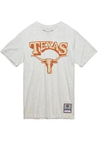 Mitchell and Ness Texas Longhorns Oatmeal Arch Mascot Short Sleeve T Shirt