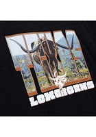 Mitchell and Ness Texas Longhorns Black PR Short Sleeve T Shirt