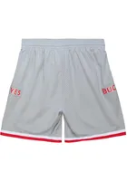 Mitchell and Ness Ohio State Buckeyes Mens Grey Basketball Shorts