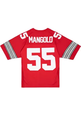 Nick Mangold  Mitchell and Ness Ohio State Buckeyes Red Player Football Jersey