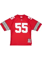 Nick Mangold  Mitchell and Ness Ohio State Buckeyes Red Player Football Jersey