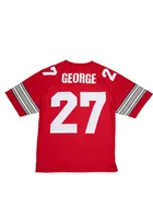 Eddie George Mitchell and Ness Ohio State Buckeyes Player Football Jersey