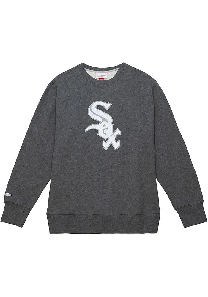 Mitchell and Ness Chicago White Sox Mens Black Playoff Win 2.0 Long Sleeve Fashion Sweatshirt