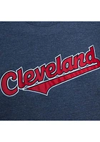 Mitchell and Ness Cleveland Guardians Mens Navy Blue Playoff Win 2.0 Long Sleeve Fashion Sweatshir..