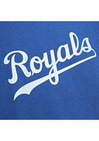 Mitchell and Ness Kansas City Royals Mens Blue Playoff Win 2.0 Long Sleeve Fashion Sweatshirt