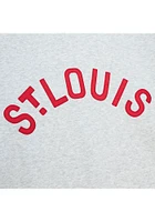 Mitchell and Ness St Louis Cardinals Mens Grey Playoff Win 2.0 Long Sleeve Fashion Sweatshirt