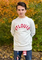 Mitchell and Ness St Louis Cardinals Mens Grey Playoff Win 2.0 Long Sleeve Fashion Sweatshirt