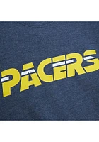 Mitchell and Ness Indiana Pacers Mens Navy Blue Playoff Win 2.0 Long Sleeve Fashion Sweatshirt