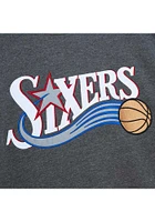 Mitchell and Ness Philadelphia 76ers Mens Black PLAYOFF WIN 2.0 Design Long Sleeve Fashion Sweatsh..