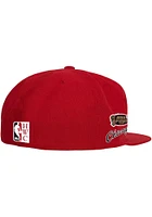 Mitchell and Ness Chicago Bulls Mens Red HWC Team Origins Fitted Hat