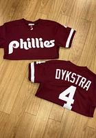 Lenny Dykstra Philadelphia Phillies Mitchell and Ness 1991 Batting Practice Cooperstown Jersey - M..