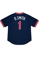 Ozzie Smith St Louis Cardinals Mitchell and Ness 1994 Batting Practice Cooperstown Jersey - Navy B..