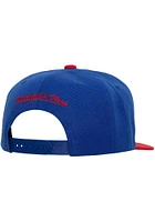 Mitchell and Ness Philadelphia 76ers Blue NBA Patch Overload Mens Snapback Hat