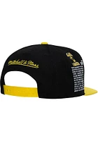 Mitchell and Ness Iowa Hawkeyes Black Team Origins Mens Snapback Hat
