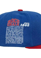 Mitchell and Ness Kansas Jayhawks Blue Team Origins Mens Snapback Hat