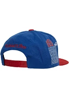 Mitchell and Ness Kansas Jayhawks Blue Team Origins Mens Snapback Hat