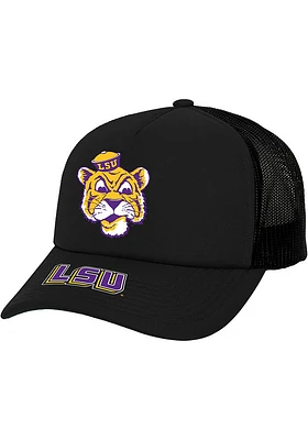 Mitchell and Ness LSU Tigers Team Origins Trucker Adjustable Hat - Black