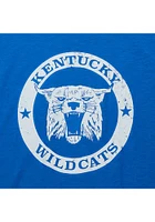 Mitchell and Ness Kentucky Wildcats Blue Legendary Slub Circle Short Sleeve Fashion T Shirt