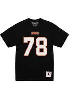 Anthony Munoz Cincinnati Bengals Black NAME AND NUMBER Short Sleeve Player T Shirt