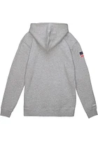 Mitchell and Ness Indiana Pacers Mens Grey Team History Fashion Hood