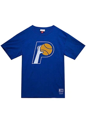Mitchell and Ness Indiana Pacers Blue MVP Short Sleeve T Shirt
