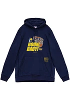 Mitchell and Ness Indiana Pacers Mens Navy Blue Boom Baby Fashion Hood