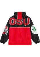 Mitchell and Ness Ohio State Buckeyes Mens Black Anorak Windbreaker Light Weight Jacket