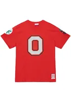 Mitchell and Ness Ohio State Buckeyes Red Origins Short Sleeve Fashion T Shirt