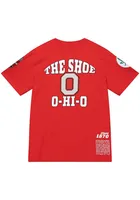 Mitchell and Ness Ohio State Buckeyes Red Origins Short Sleeve Fashion T Shirt