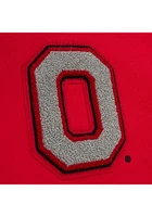 Mitchell and Ness Ohio State Buckeyes Mens Red French Terry Design Fashion Hood