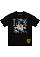 Mitchell and Ness Cleveland Cavaliers Black Playoffs Short Sleeve T Shirt