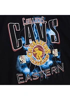 Mitchell and Ness Cleveland Cavaliers Black Playoffs Short Sleeve T Shirt