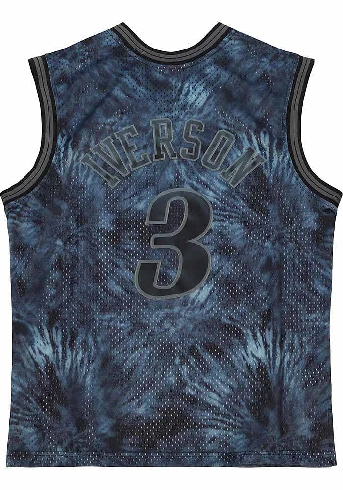 Allen Iverson Philadelphia 76ers Mitchell and Ness Tie Dye Swingman Jersey