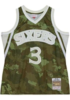 Allen Iverson Philadelphia 76ers Mitchell and Ness Ghost Camo Swingman Jersey
